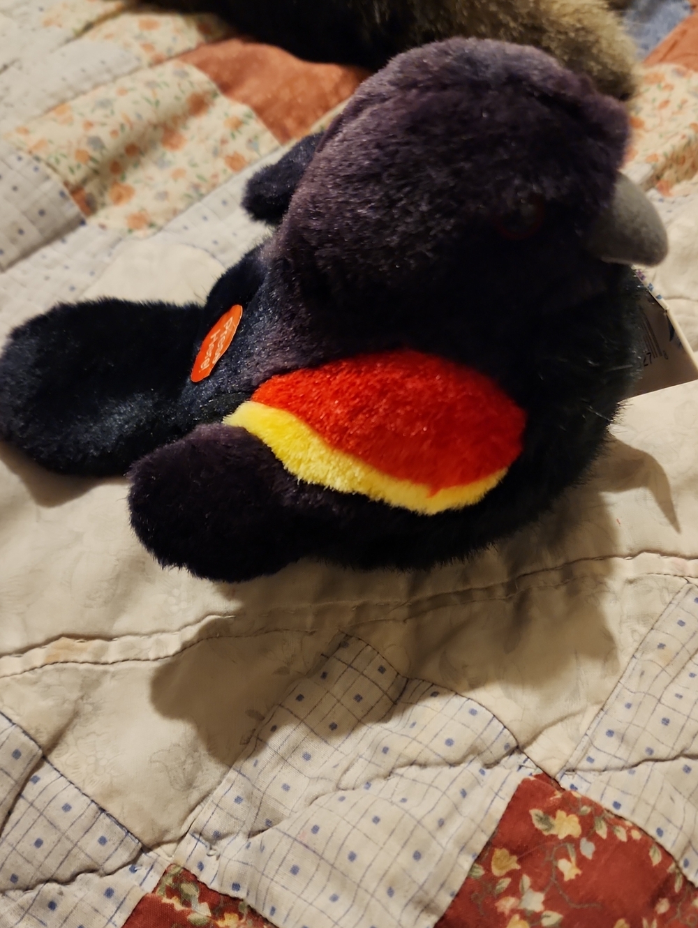 Wild Republic Audubon Birds Red Winged Blackbird Vintage Plush